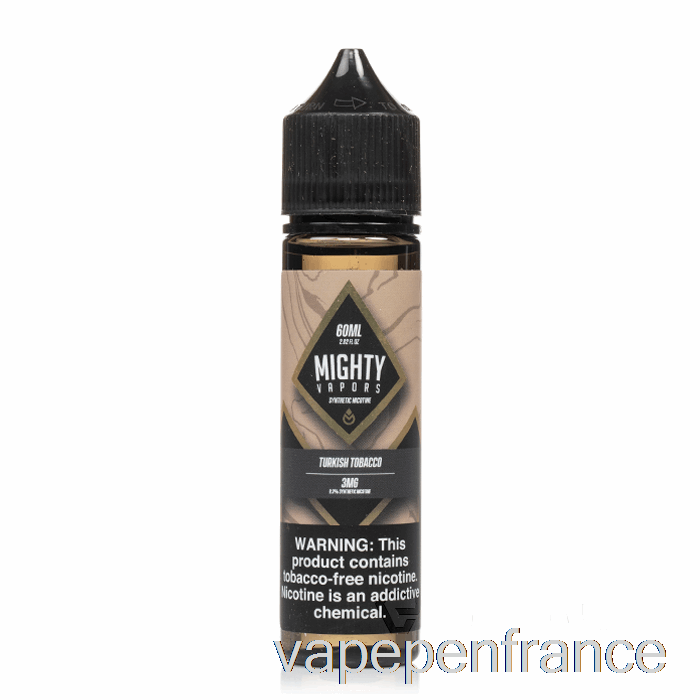 Tabac Turc - Vapeurs Puissantes - Stylo Vape 60 Ml 3 Mg